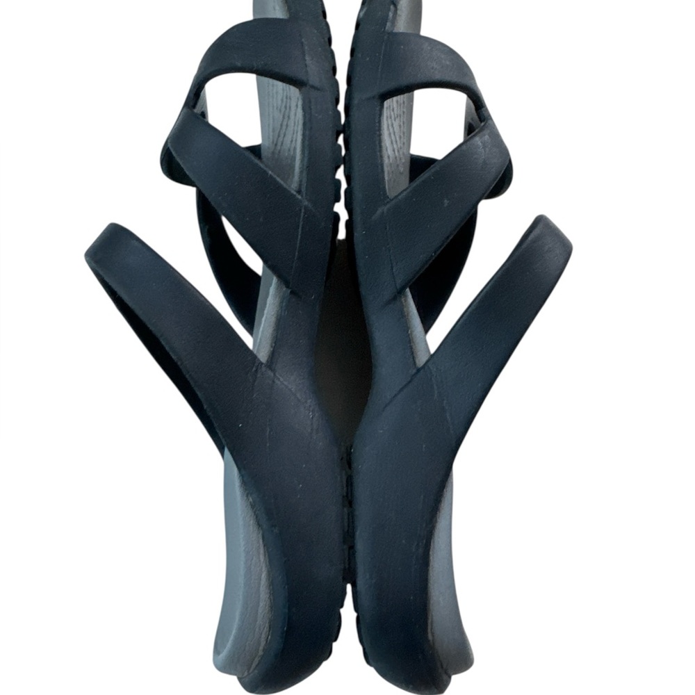 Crocs Meleen Twist sandals in black/smoke Size 6 - Picture 8 of 8